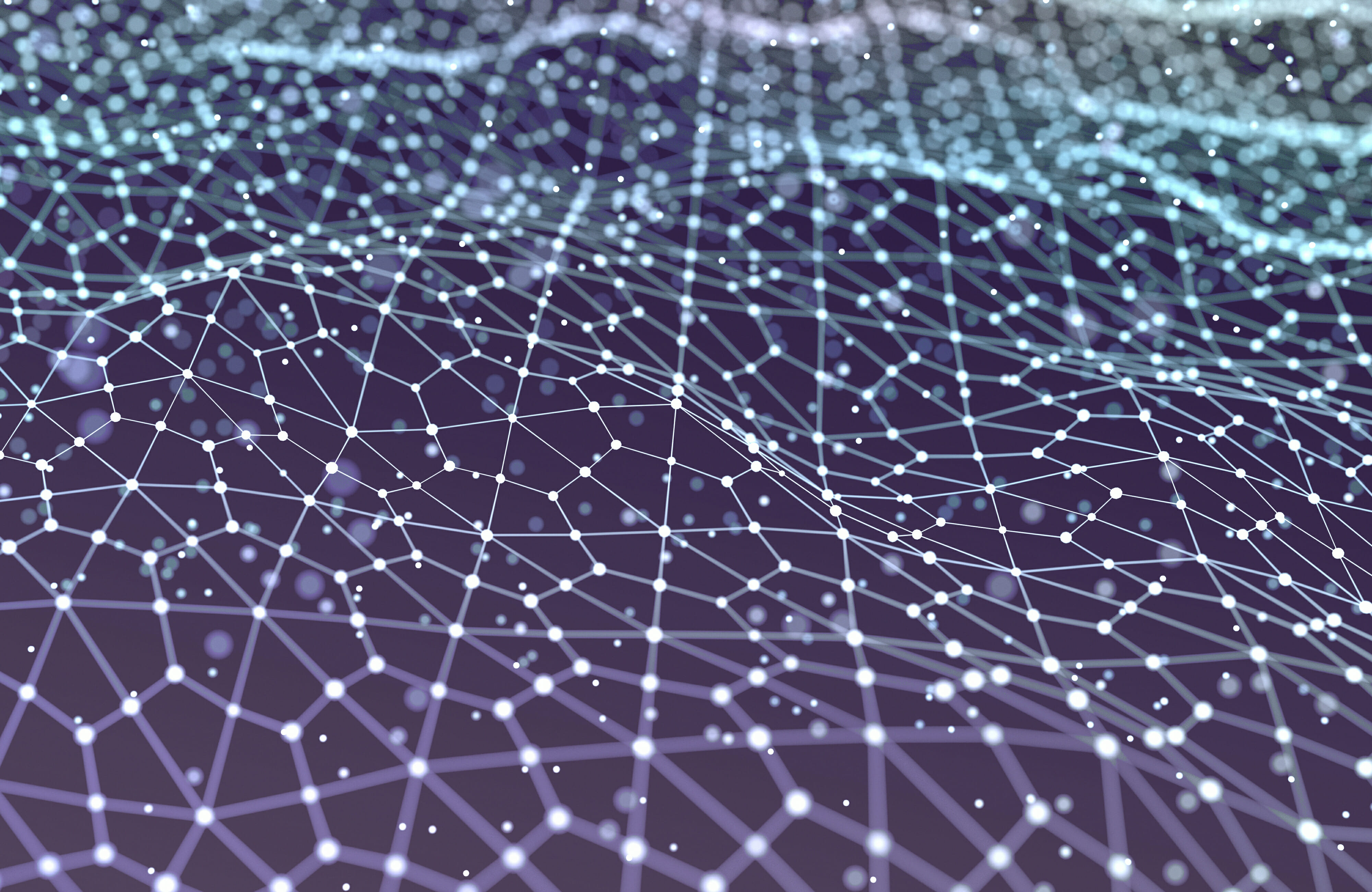 Abstract futuristic illustration of polygonal surface